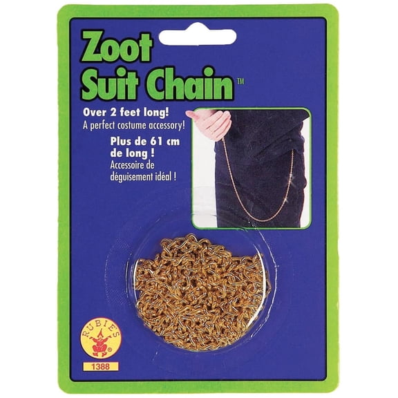 Zoot Suit Gold Chain Adult Halloween Accessory