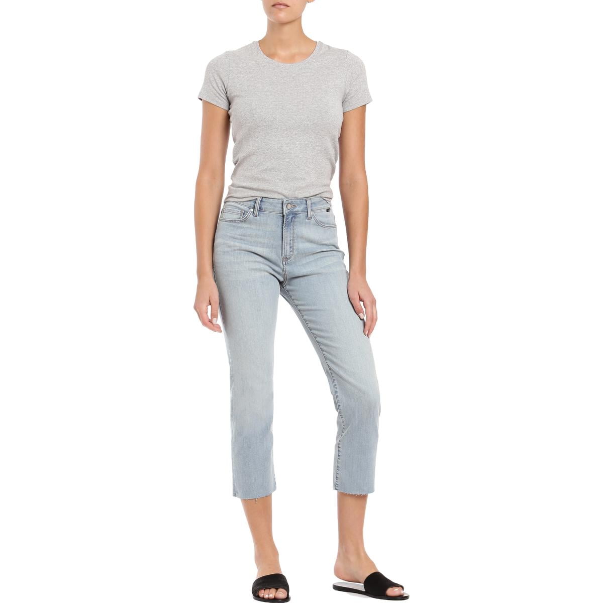 Pistola Womens Nico Blue Distressed Embellished Ankle Jeans 29 BHFO 6886 