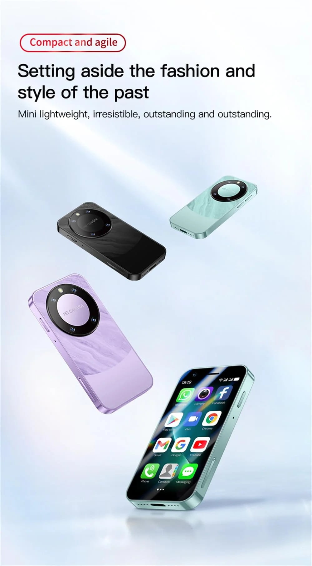Unlock an Adventure with SOYES F8 Pro Max Mini Smartphone for Kids: 3-Inch Small Size 3G Mobile Phone 1GB RAM 16GB ROM Android 8.1 WiFi MP3 MP4 Bluetooth - Ideal Gift for Novel Student Cellphone
