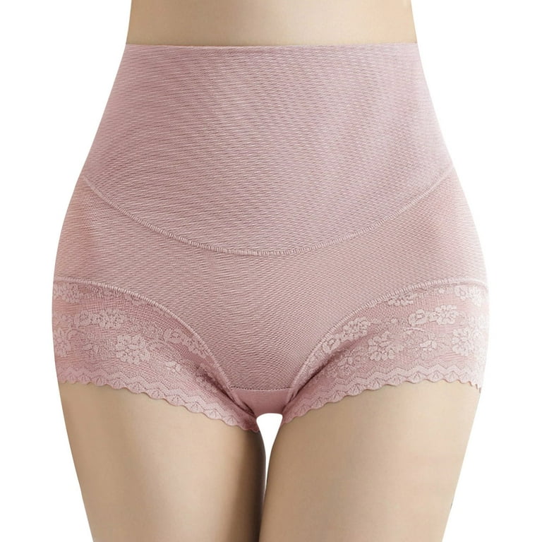 eczipvz Cotton Underwear for Women Lace Hollowed Out Mesh Panties Women Mid  Waist Cotton Bottom Crotch Girl Briefs C,M