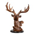 thumbnail image 4 of Figura de cabeza de ciervo, estatua de resina, obra de arte, decoración del hogar, decoración de mesa coleccionable, escultura animal para dormitorio,, 4 of 9