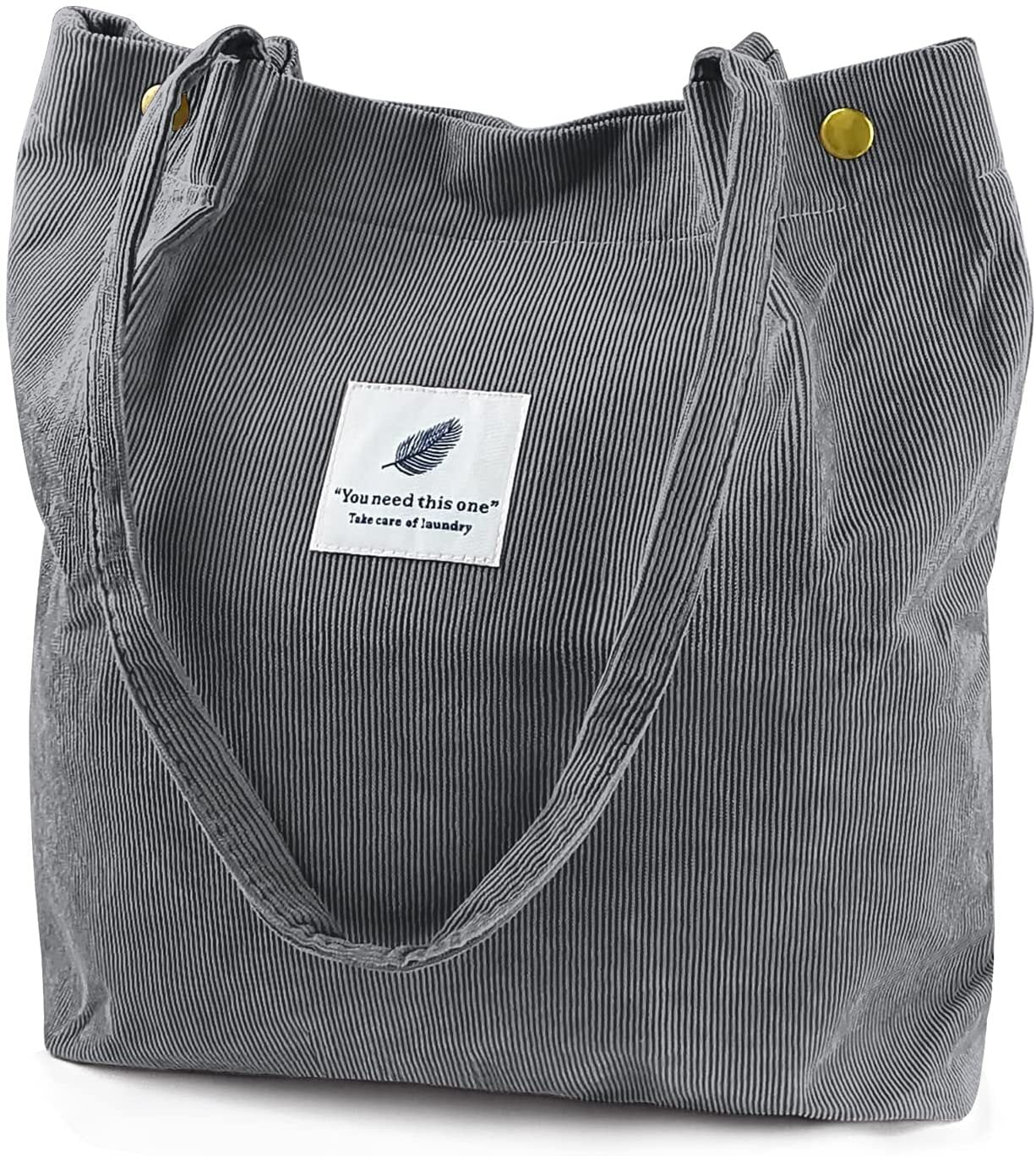 Tote Bag Aesthetic Zippered Tote Bag Pocket by Shoulder Tote Bags for