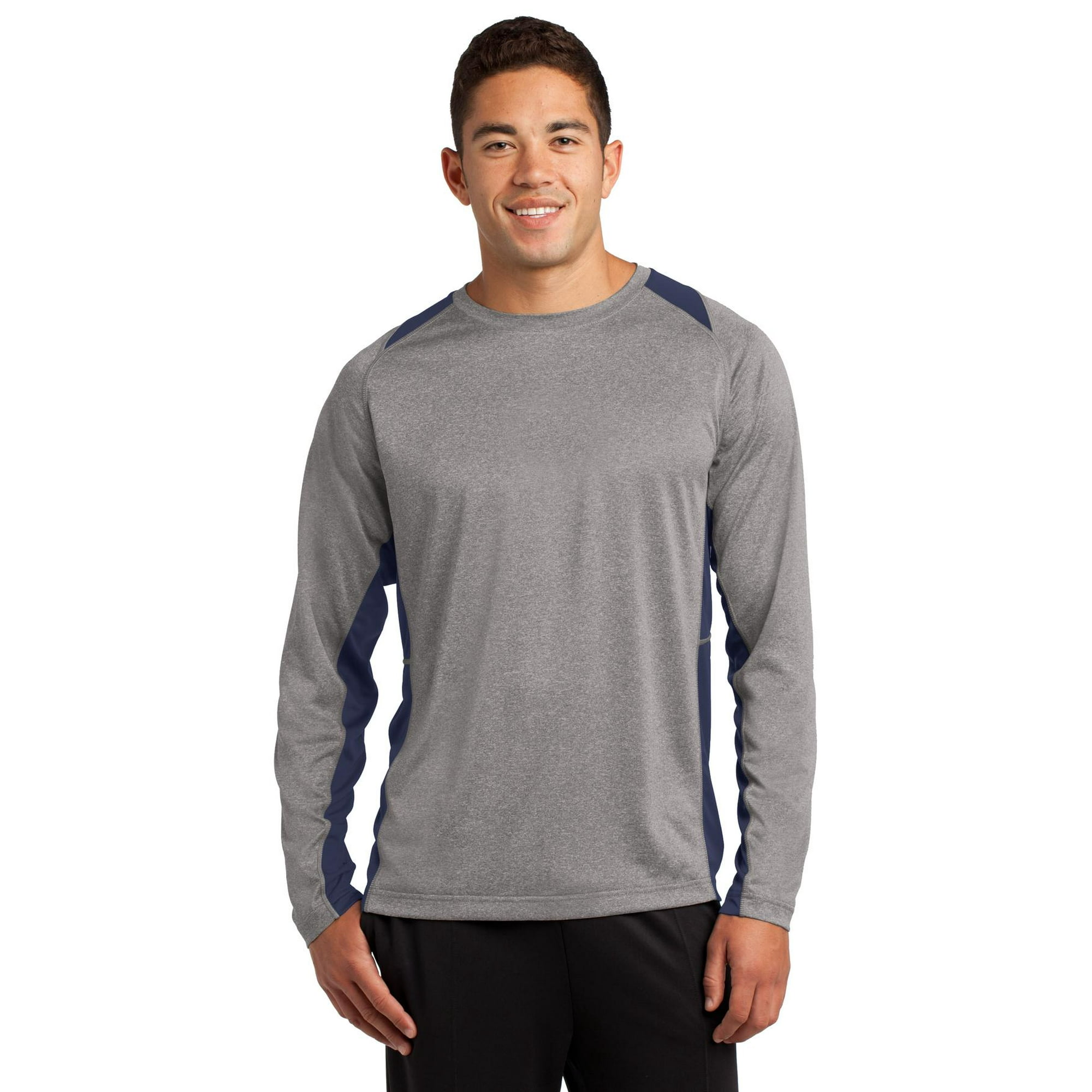 Vintage Sno Jet ST361LS Long Sleeve Heather Colorblock Performance Tee Vintage Sno Jet ST361LS Long Sleeve Heather Colorblock Performance Tee