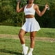 thumbnail image 3 of 2 Es 1 Pantalones Cortos Falda De Tenis Deportiva De Yoga, 3 of 8