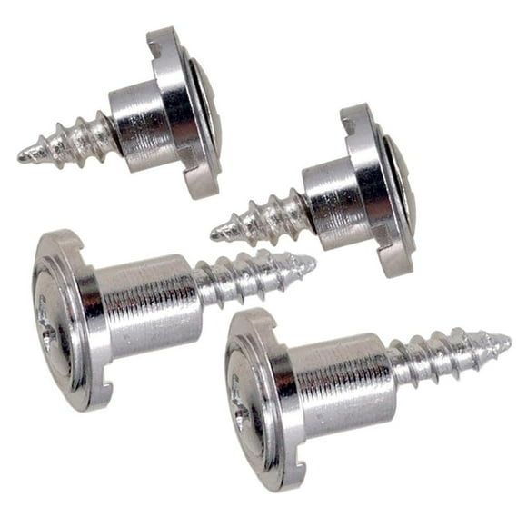 Xuanheng 4x Silver Electric Guitar String Tree Retainer w/ Screws for Stratocaster