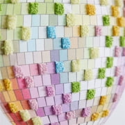 Mainstays Multicolor Textured Disco Plastic Framed Wall Art, 10 L x 10 W