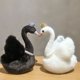 thumbnail image 2 of 1pc corona cisne muñeca juguete adorable peluche muñeca niños hogar juguete negro, 2 of 5