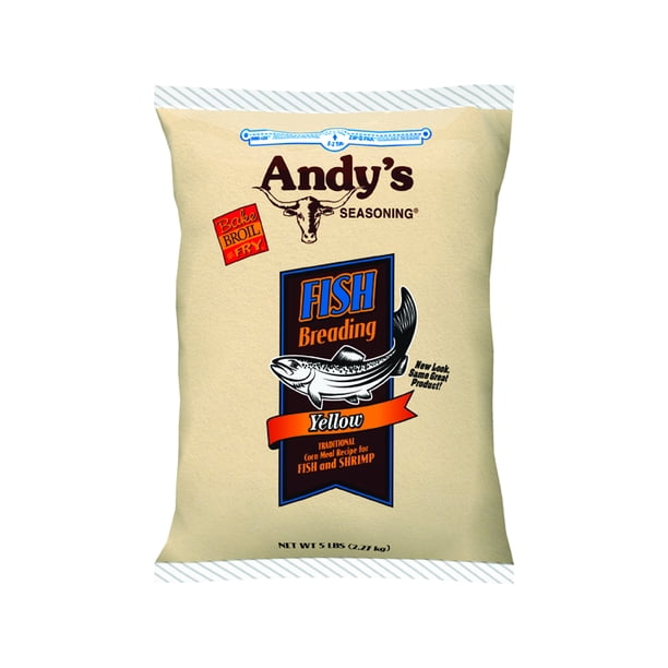 Andy's Seasoning Yellow Fish Breading, 5 lb (Pack of 6)