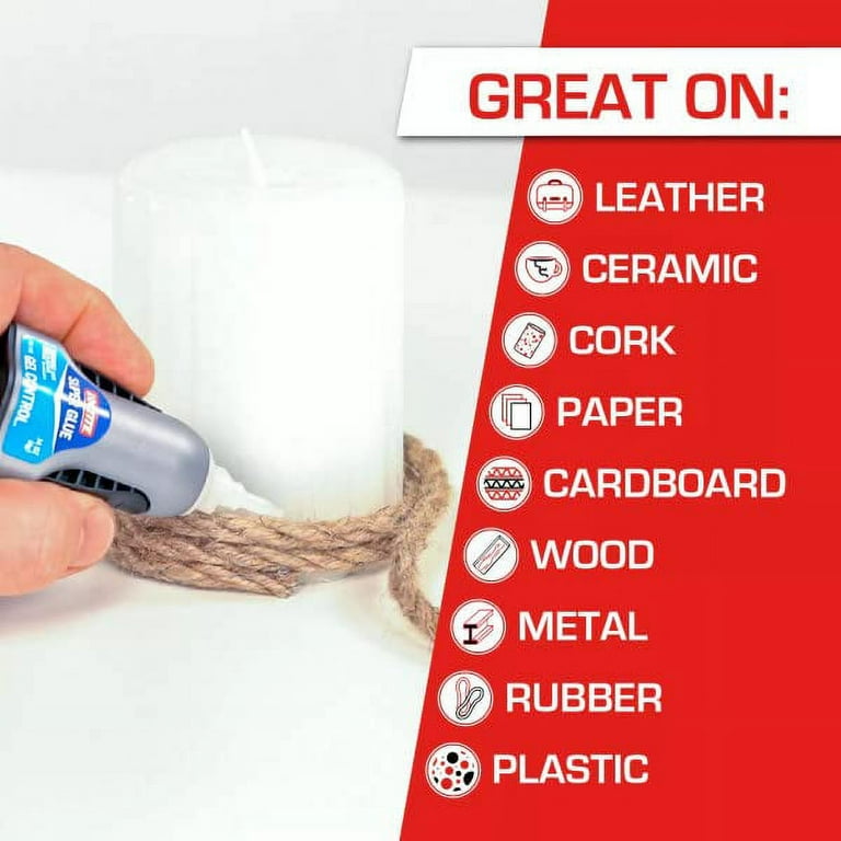 Loctite Super Glue Gel Control, Clear Superglue for Plastic, Wood, Metal,  Crafts, & Repair, Cyanoacrylate Adhesive Instant Glue, Quick Dry - 0.14 fl