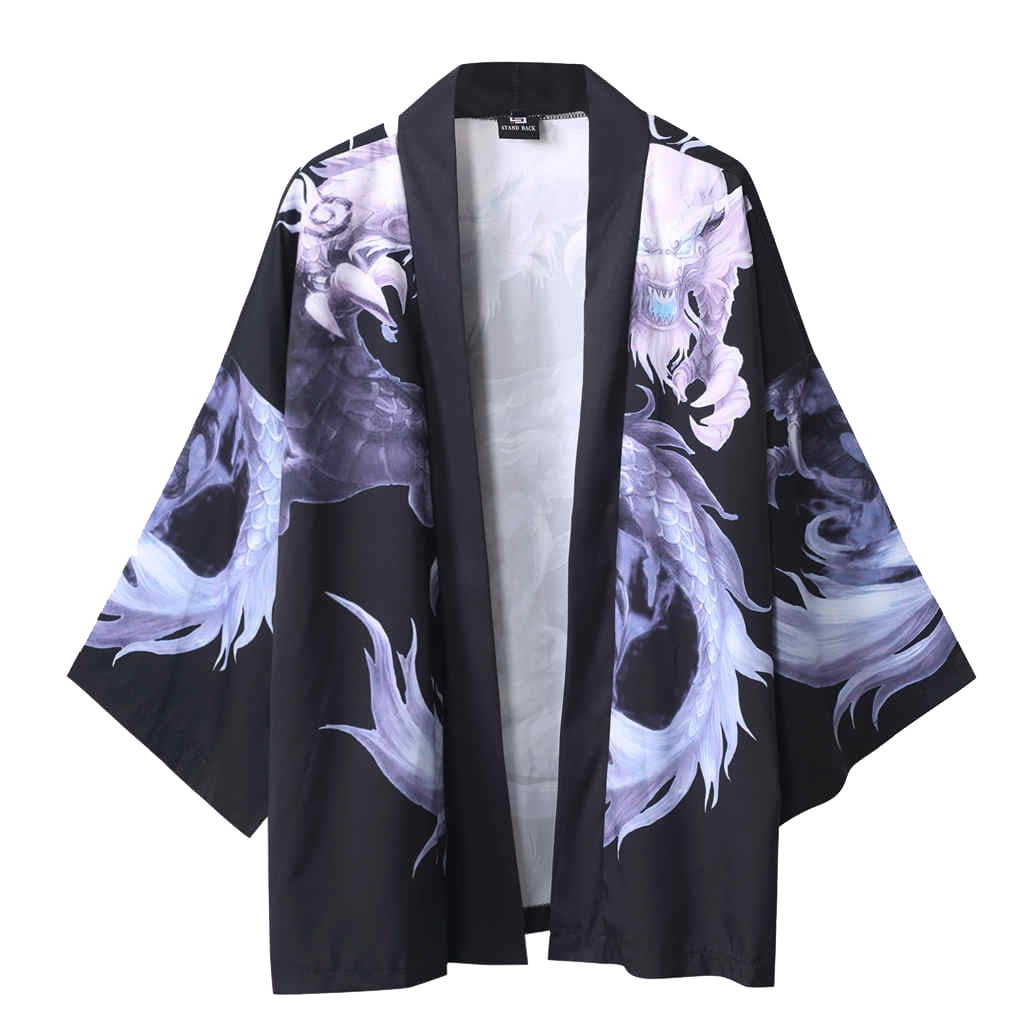 Japanese Style Men s Summer Kimono Cloak Jacket Bahrain Ubuy