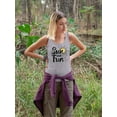 thumbnail image 2 of Sun And Fun Quote Racerback Tank Women -Image by Shutterstock, Female XX-Large, 2 of 4