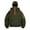 Army Green, variant on LWavelet Mens Full Face Zip Up Hoodie Sweatshirt with Adjustable Drawstring Hood Long Sleeve Pullover with Utility Pockets for Outdoor Sports