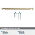 thumbnail image 4 of Amerock Coble 10-1/16 inch (256mm) Center-to-Center Golden Champagne Cabinet Pull, 4 of 6