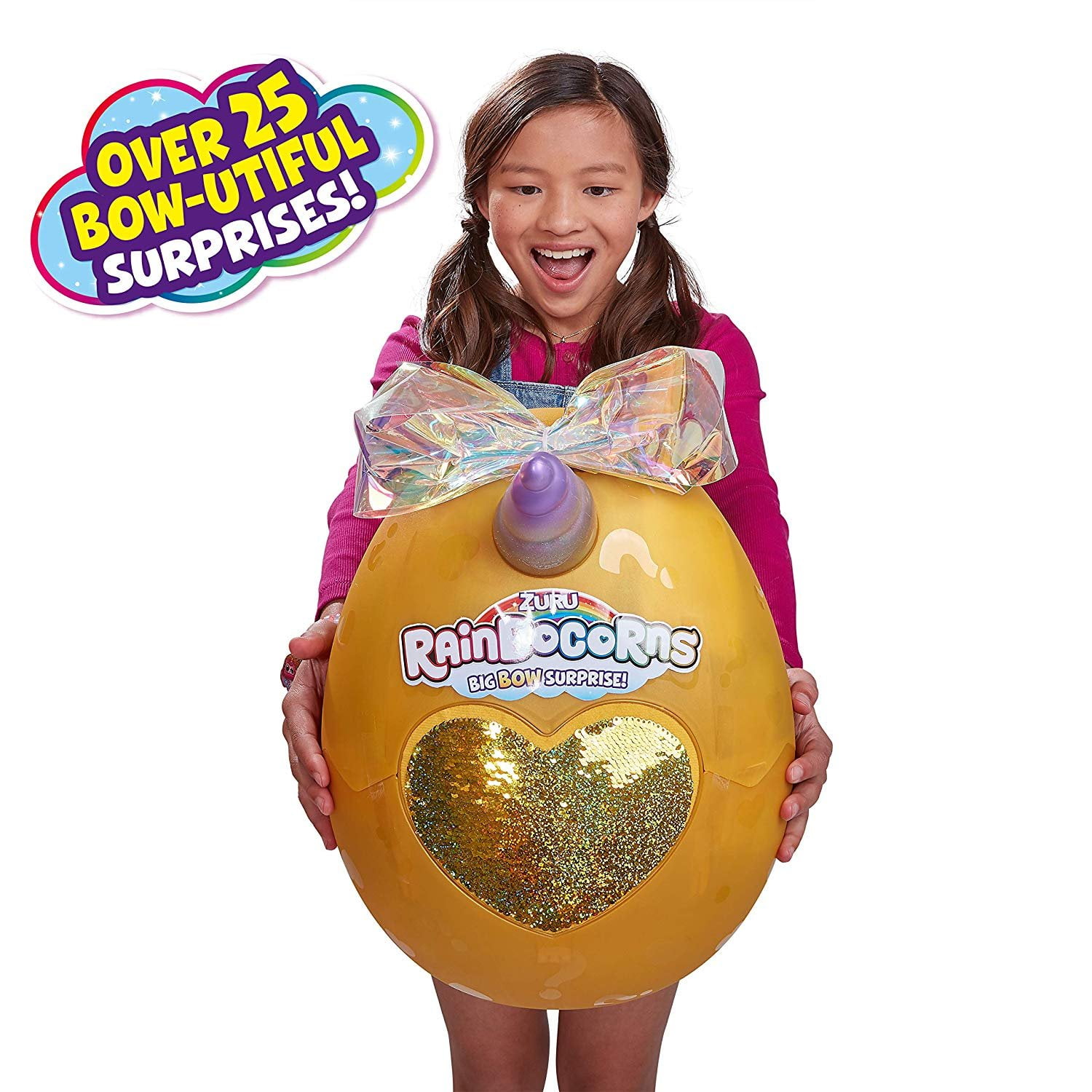 Best Birthday Gift 25 Surprise Details about   Rainbocorns Giant Big Bow Surprise Mystery Egg