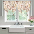 thumbnail image 4 of Orange Yellow Botanical Tie Up Curtains for Windows, Balloon Window Shades, Rustic Country Spring Floral Summer Leaf Kitchen Window Treatments Roll Up Curtain for Basement/Nursery 52"x45", 4 of 8