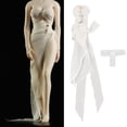 thumbnail image 4 of Figura de acción a escala 1/6, vestido largo, accesorio para soldado femenino de 12 pulgadas. blanco, 4 of 9