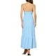 thumbnail image 3 of VESTIDO MAXI BOHO DE VERANO PARA MUJER INSPIRE CHIC CON TIRANTES DE ESPAGUETI Y CAPAS FLUIDAS L AZUL CLARO, 3 of 6