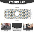 thumbnail image 2 of Logiee Poodle Dog Print Kitchen Sink Splash Guard Faucet Mat for Splash Guard Behind Faucet Drip Catcher for Kitchen,Bathroom,Sink Mat,Dish Drying Mat,Bathroom-15" X 5.5", 2 of 7