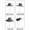 thumbnail image 4 of Men's Solar Powered Rechargeable Fishing Hat With Fast Drying and High Speed Fan For Outdoor Activity Fishing Headwear Light gray, 4 of 4