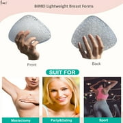 BIMEI Womens Silicone Swim Form Breast Prosthesis, Transparent