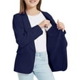 thumbnail image 6 of RMGVDSD Girls Blazer Jacket Girls Long Sleeve Shawl Collar Formal Suit Jacket Open Front Inner Pocket For Kids Blazers Suit Coat 5-6 Years, 6 of 8