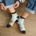 thumbnail image 3 of Rocae Cute Gnome Bee Collects Honey for Premium Adult Socks,Comfortable, Breathable, and Durable Socks, Perfect for Everyday Wear, 3 of 7
