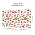 thumbnail image 2 of Cauagu Fast Food for Large Mouse Pad,XXL Extended Gaming Mouse Mat Long Extended Desk Mat Big Desk Pad Mat(16 x 29.5in) for Work/Game/Office/Home, 2 of 8