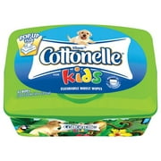 Cottonelle For Kids Flushable Wipes Tub, 42 Count