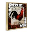 thumbnail image 3 of Stupell Industries Traditional Rooster & Vintage Post Gold Floating Frame Canvas Art, 25 x 25, by Sasha, 3 of 8