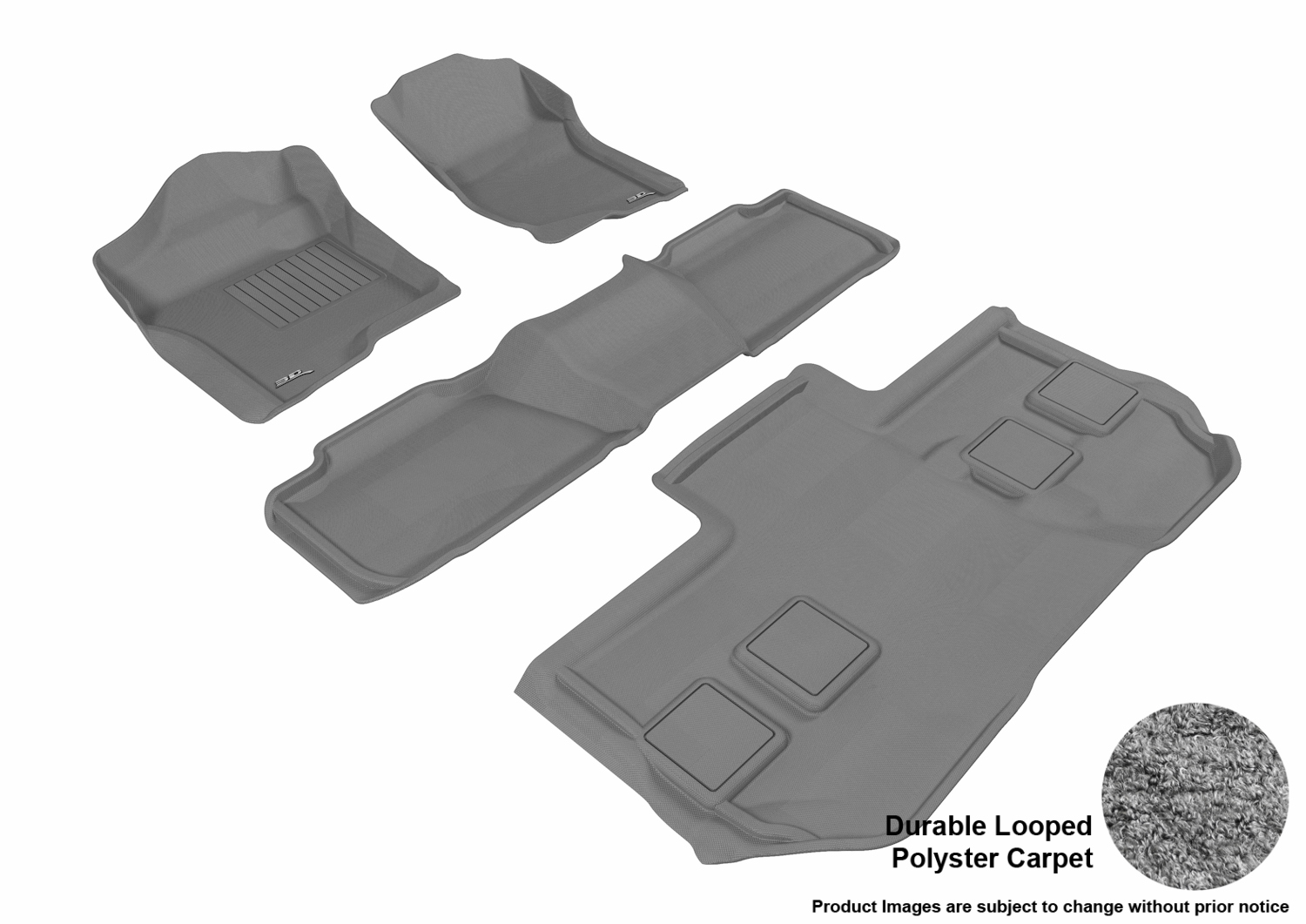 3D MAXpider 20112014 Chevrolet Suburban Front, Second, & Third Row Set