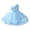 Blue, variant on Baby Flower Girl One Shoulder Formal Wedding Dress 1st 2nd Birthday Cake Smash Outfits Toddler Prom Pageant Ball Gown 7-8 Years Rainbow powder