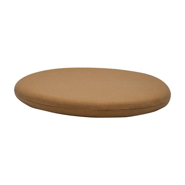 Cojín de asiento redondo con cremallera, tapete tipo puf para el suelo para la del té, dormitorio y hogar Marrón