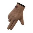 thumbnail image 1 of Guantes cálidos de otoño e invierno para hombres y mujeres, de terciopelo de conejo, de moda para exteriores, para montar a caballo, con forro polar, gruesos, a prueba de frío, con pantalla táctil, 1 of 6