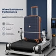 thumbnail image 6 of Travelhouse 3-Piece Hardside Spinner Carry on Luggage Set with TSA Lock and Travel Bag, Blue, 6 of 10