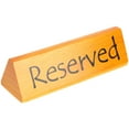 thumbnail image 1 of Shisuyan Seat Reservation Sign Brown Modern Minimalist Design 1Pcs 6x1.8in, 1 of 9