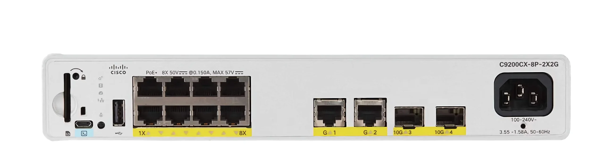 Cisco Catalyst 9200CX-8P-2X2G-E Compact 8-Port PoE+ Managed Switch with 2 SFP+ Uplinks – Network Essentials – Enterprise-Grade – New Sealed