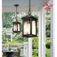 thumbnail image 2 of VIANIS Outdoor Pendant Light Fixture, Farmhouse Exterior Hanging Lights with Adjustable Chain, Anti-Rust Aluminum Frame with Tempered Water Glass, Hanging Lantern for Front Door Ceiling Entry Porch, 2 of 7