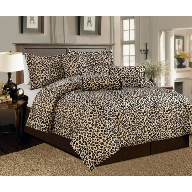 Size Comforter Bedding Set, Leopard Print Super King Size Bedding