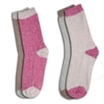 thumbnail image 2 of 4 Pairs Women's Heavyweight Outdoor Wool Blend Thermal Boot Socks  (Pink/Brown), 2 of 2