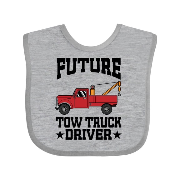 Inktastic Future Tow Truck Driver Boys Baby Bib
