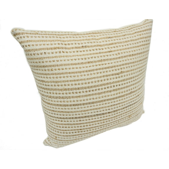 Home&Manor Bastam Vintage Raw Silk Pillow 18"x18"