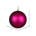 thumbnail image 5 of Vickerman 2.4" Berry Red Matte Ball UV, 24 per Bag, 5 of 5