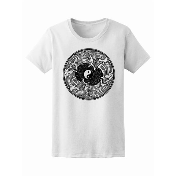 Harmony Water Waves Yin Yang T-Shirt Men -Image by Shutterstock, Male 3X-Large