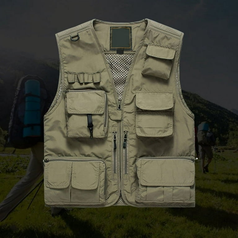 Outdoor Quick-drying Fishing Vest Multi-pocket Breathable Mesh