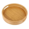 thumbnail image 1 of 1Pc Bamboo Tray Practical Food Serving Tray Household Snack Dessert Storage Tray, 1 of 5