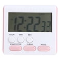 thumbnail image 4 of Temporizador Digital LCD Eléctrico Multifunción Alarma Reloj (rosa), 4 of 7