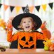 thumbnail image 4 of Disfraz de Halloween que incluye capa de mago, sombrero mágico, varita mágica con luz y sonido, disfraces de bruja para niños, niñas y niños, cosplay, 4 of 4