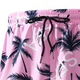 thumbnail image 6 of Mens 2 in 1 Swim Trunks with Compression Liner Summer Printed Quickly Dry Swim Short Swimsuit Bathing Suit Beach Shorts (XL, Pink), 6 of 6