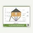 thumbnail image 3 of THE BLACK HILLS © : 16' Octagon Treehouse Plan, 3 of 8