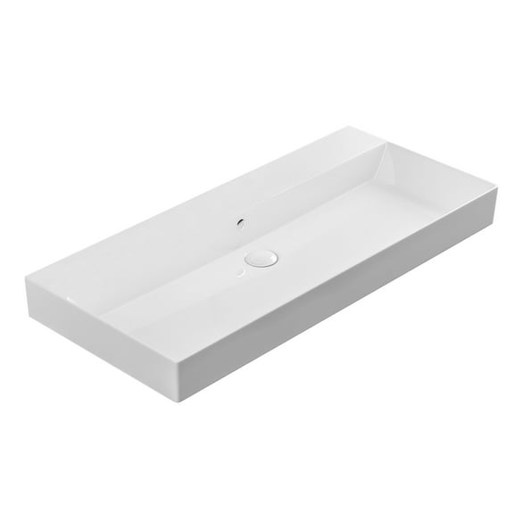 Ws Bath Collections Energy 100.00 Energy 38-5/8" Rectangular Ceramic Wall Mounted Bathroom